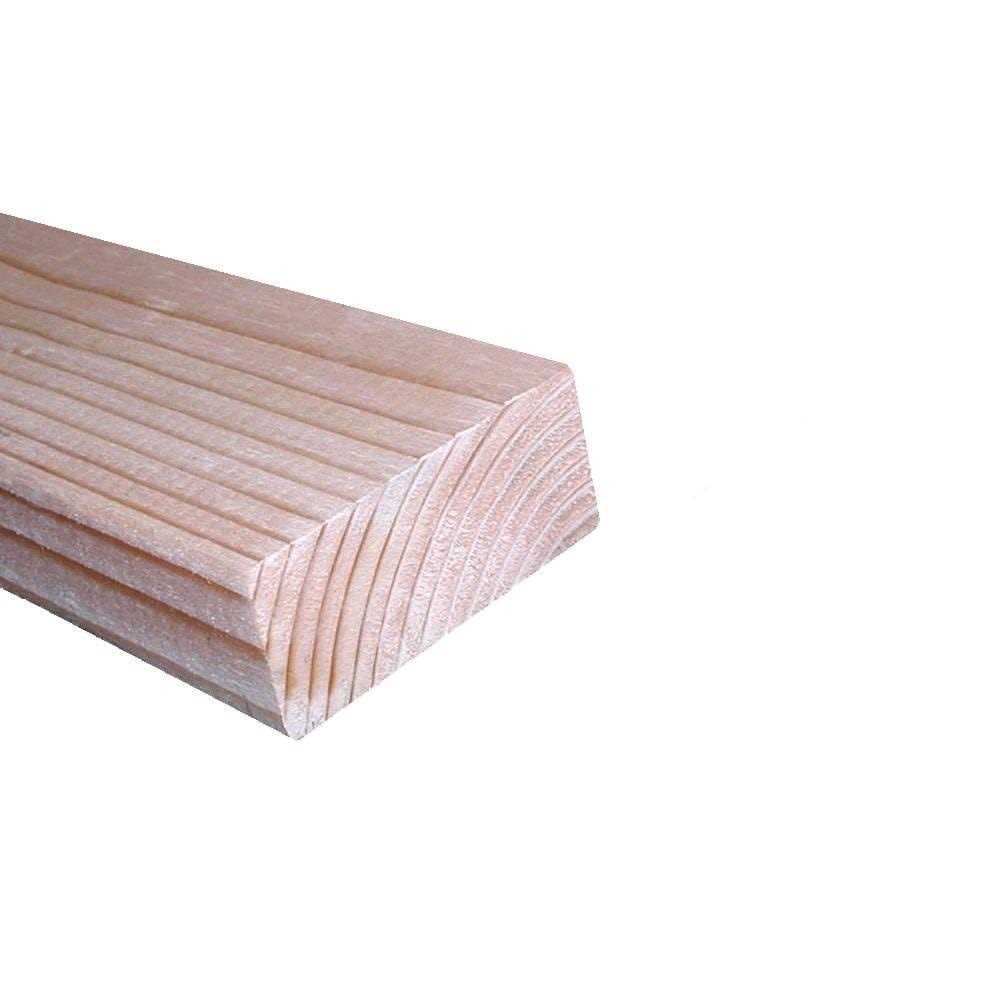 Unbranded 2 in. x 4 in. x 6 ft. Pressure-Treated Routed Hand Rail - Zenithce