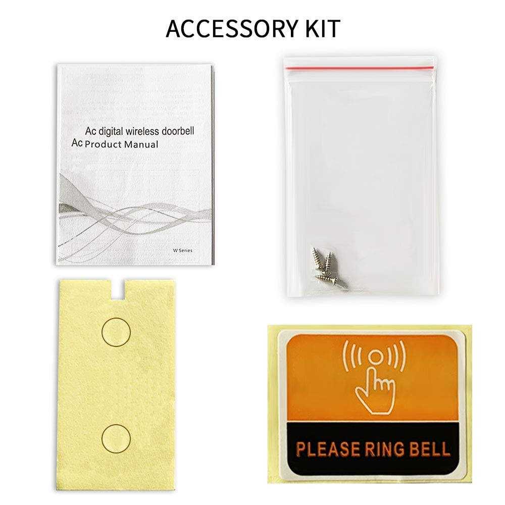 Wireless Doorbell 2 Push Buttons 2 Receivers Physen Waterproof Door Chime Kit Operating at 1300-ft - Zenithce