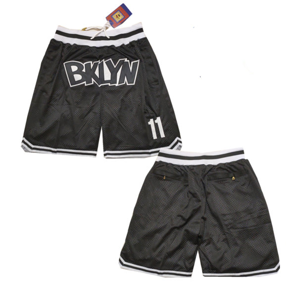 Brooklyn Nets Black Mitchell Ness Shorts (Run Small) - Zenithce