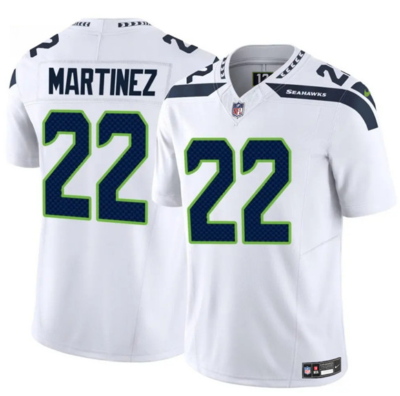 Seattle Seahawks #22 Damien Martinez White 2025 F.U.S.E. Vapor Untouchable Limited Football Stitched Jersey - Zenithce