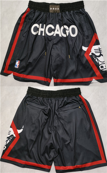 Chicago Bulls Black City Edition Shorts (Run Small) - Zenithce