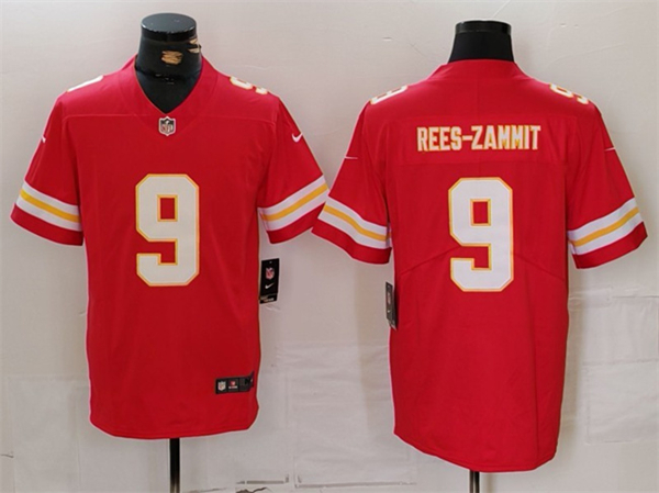 Kansas City Chiefs #9 Louis Rees-Zammit Red Vapor Untouchable Limited Stitched Jersey - Zenithce
