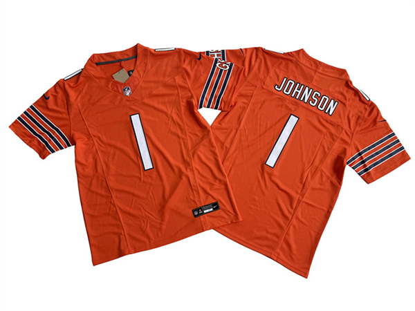 Chicago Bears #1 Jaylon Johnson Orange 2024 F.U.S.E. Vapor Stitched Jersey - Zenithce