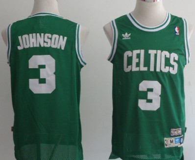 Boston Celtics #3 Dennis Johnson Green Swingman Throwback Jersey - Zenithce