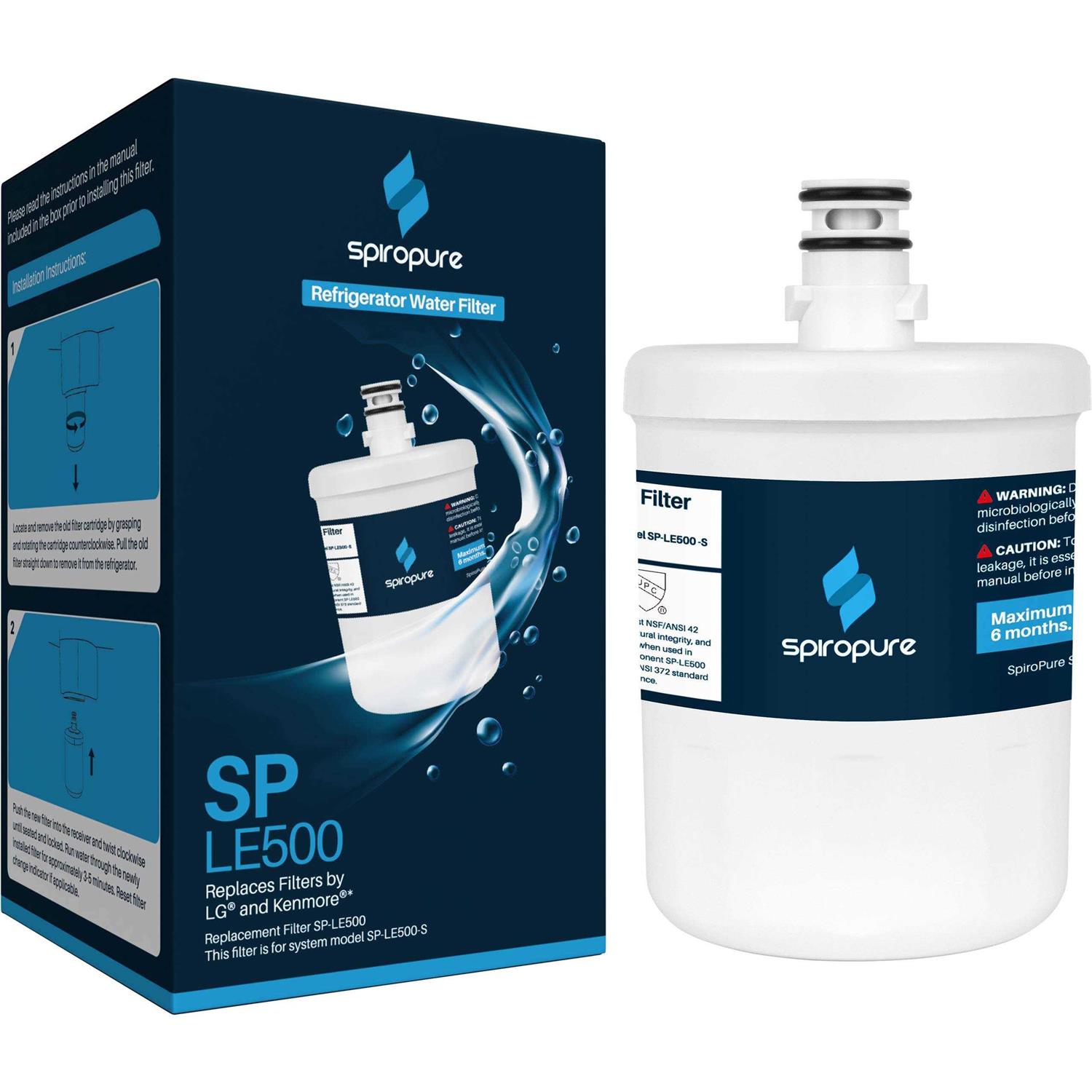 Spiropure Refrigerator Fresh Air Filter Replacement for LG Lt120f - Zenithce