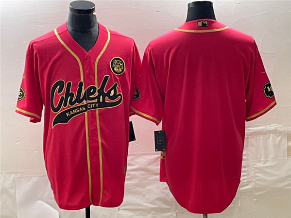 Kansas City Chiefs Blank Red Gold Cool Base Stitched Jersey - Zenithce