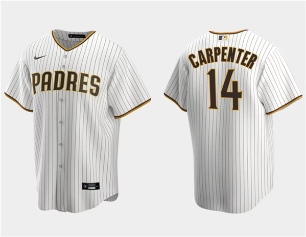 San Diego Padres #14 Matt Carpenter White Cool Base Stitched Jersey - Zenithce