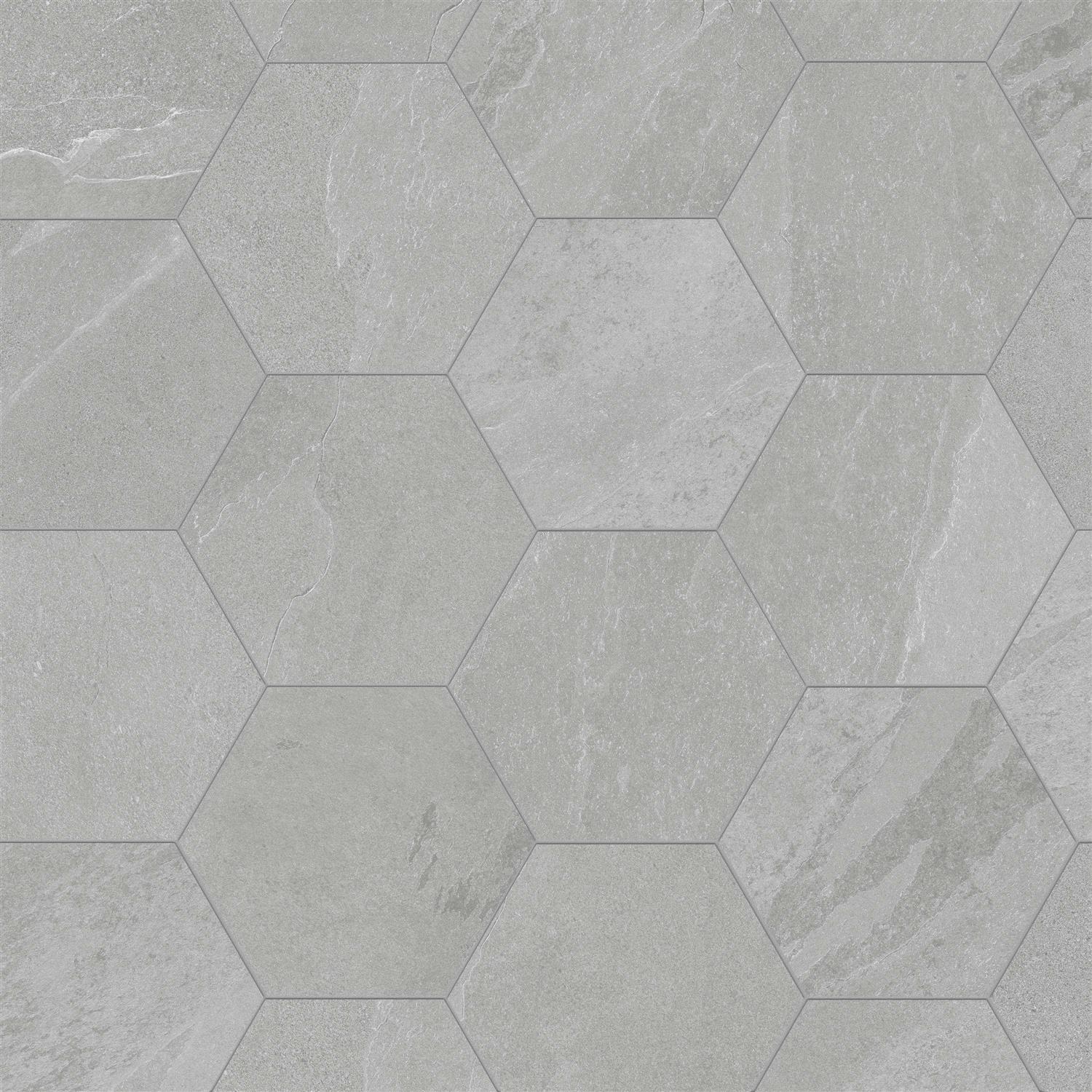 Satori Gios Hexagon 8-in x 10-in Matte Porcelain Floor and Wall Tile 1001 - Zenithce
