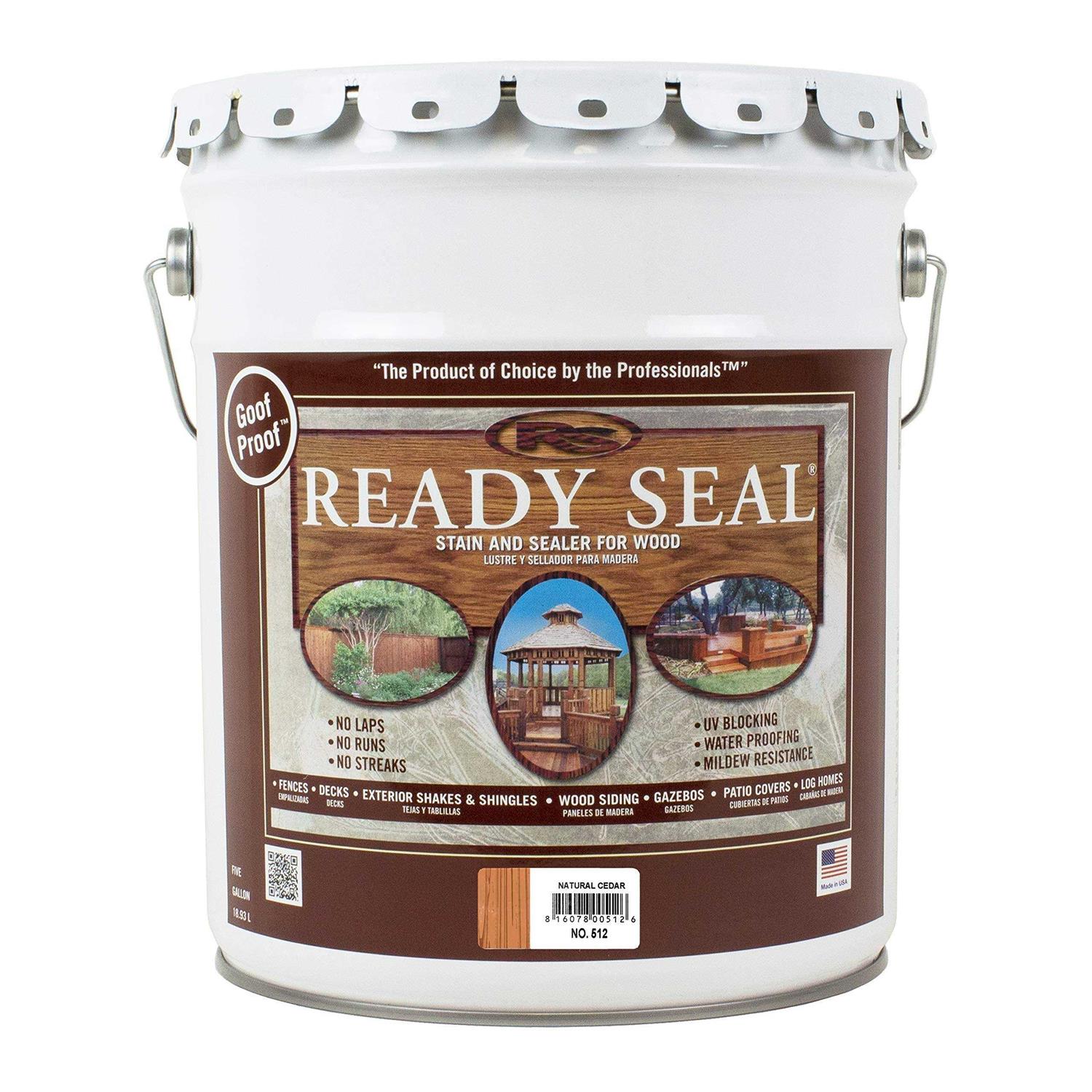 Ready Seal 5 Gallon Exterior Wood Stain and Sealer - Zenithce