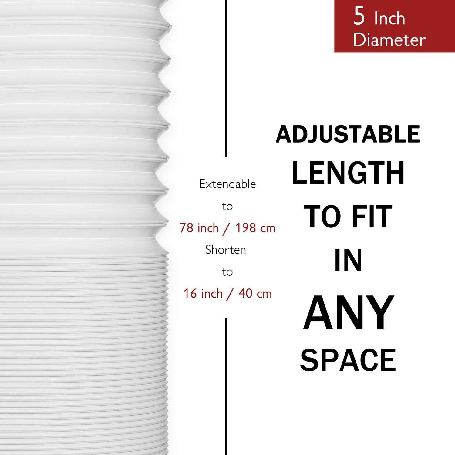 TURBRO Portable Air Conditioner Universal Exhaust Hose - Zenithce