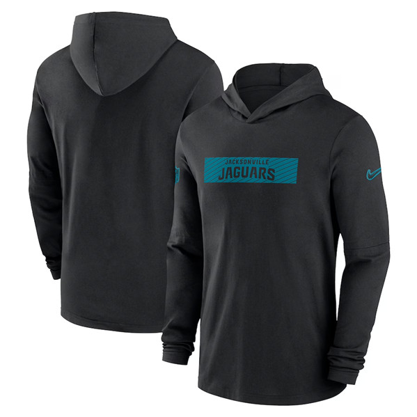 Jacksonville Jaguars Black Sideline Performance Hoodie - Zenithce