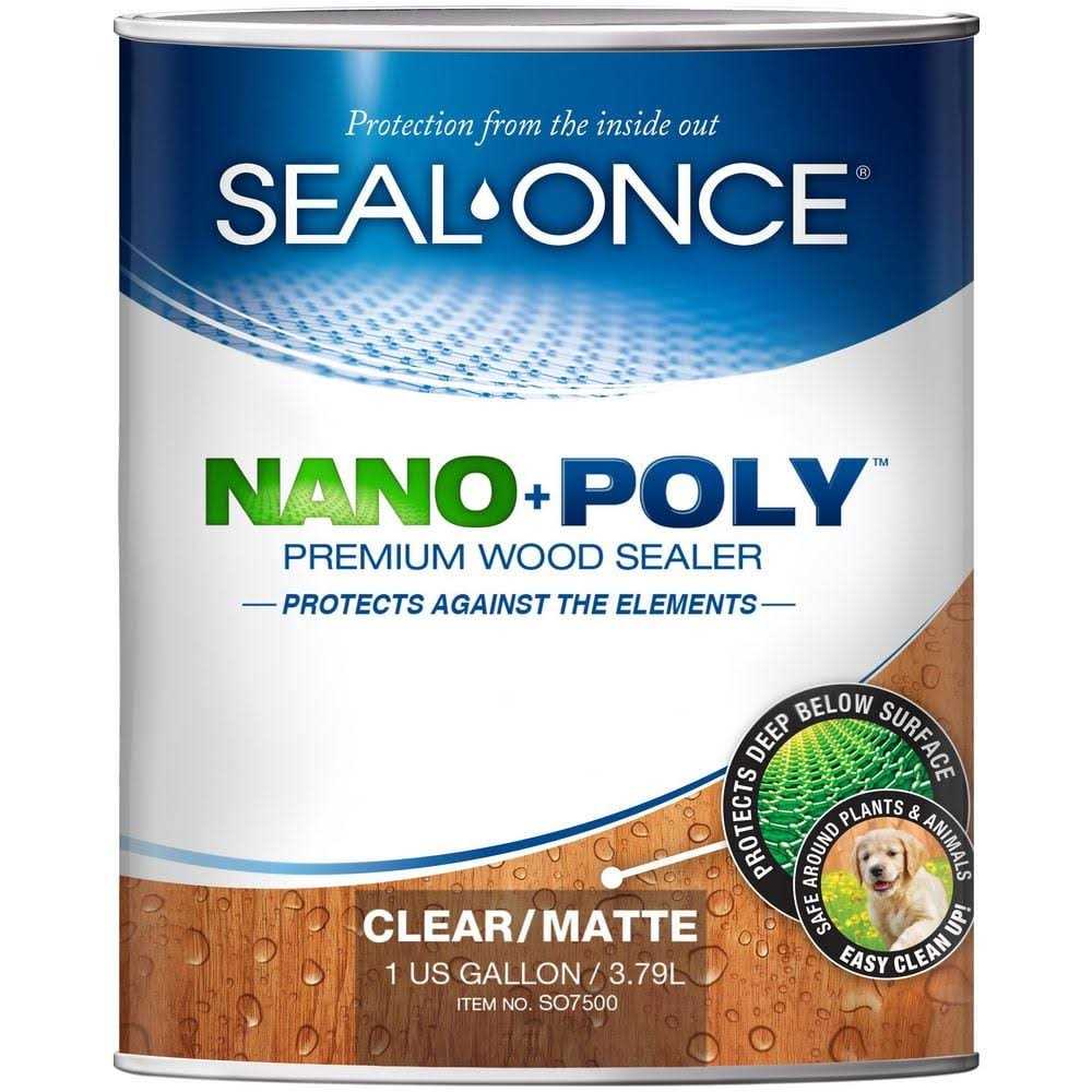 Seal-Once Nano+Poly Premium Wood Sealer - Zenithce
