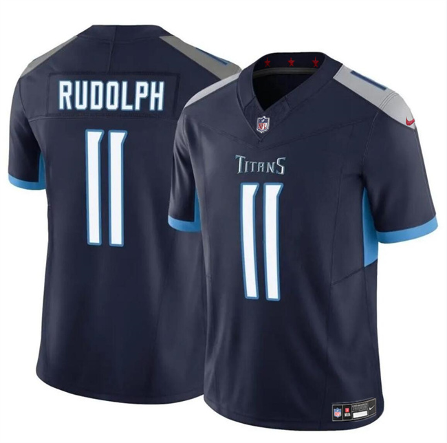 Tennessee Titans #11 Mason Rudolph Navy 2024 F.U.S.E. Vapor Limited Stitched Jersey - Zenithce