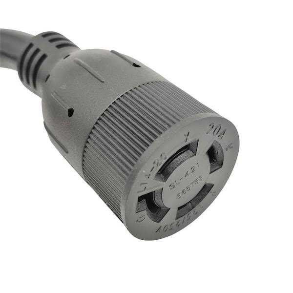parkworld RV 50 Amp 125-Volt/250-Volt Power Replacement NEMA 14-50P Male Assembly Plug with Handle - Zenithce