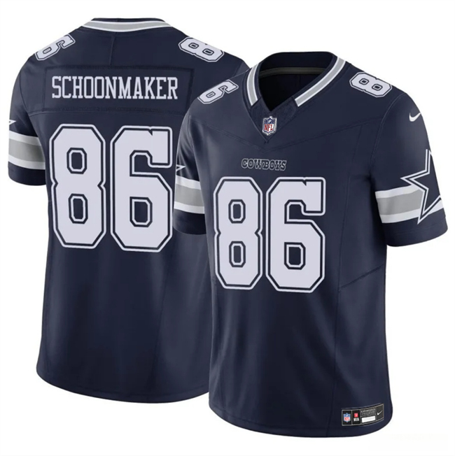Dallas Cowboys #86 Luke Schoonmaker Navy 2023 F.U.S.E. Vapor Untouchable Limited Stitched Jersey - Zenithce