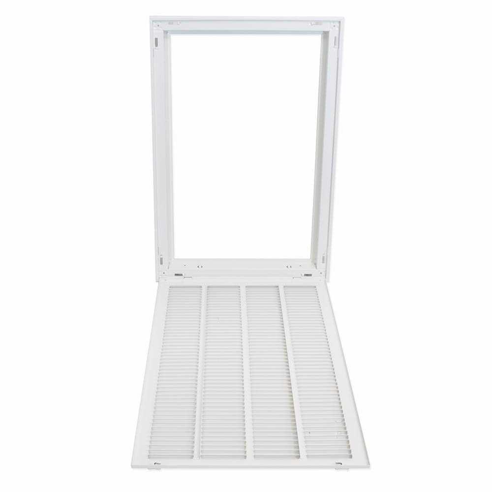 Ez-flo 16 in. x 20 in. White Return Air Grille - Zenithce