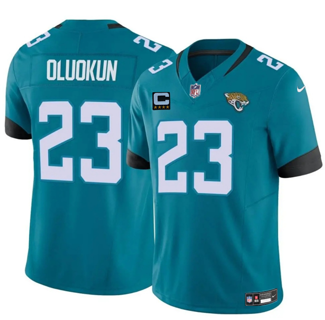 Jacksonville Jaguars #23 Foye Oluokun Teal 2025 F.U.S.E. With 4-Star C Patch Vapor Untouchable Limited Stitched Jersey - Zenithce