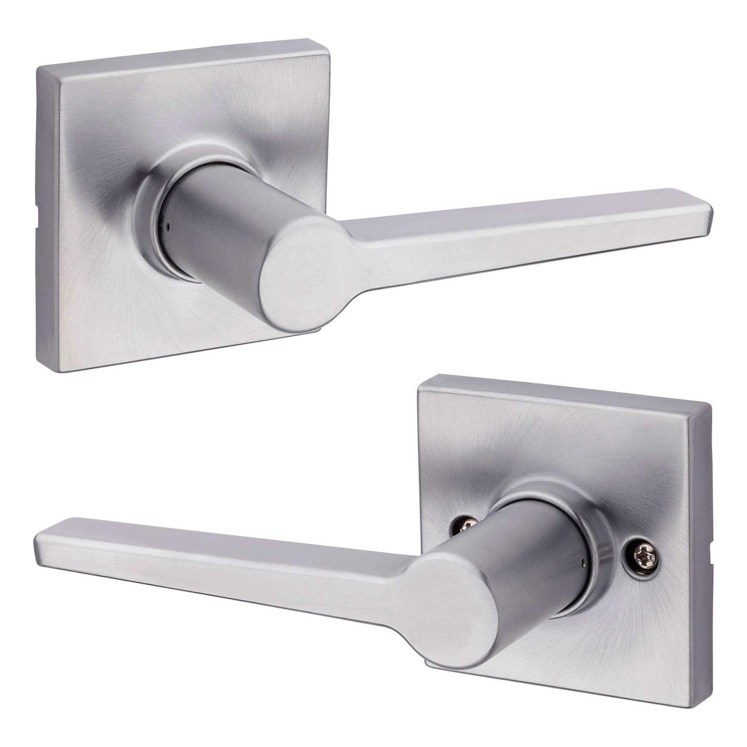 Kwikset SL1000DALSQT Safelock Daylon Passage Door Lever Set with Square Rose - Zenithce