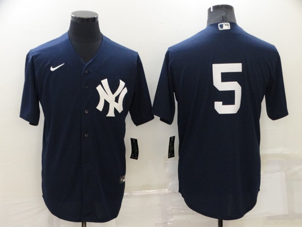 New York Yankees #5 Joe DiMaggio Navy Cool Base Stitched Jersey - Zenithce