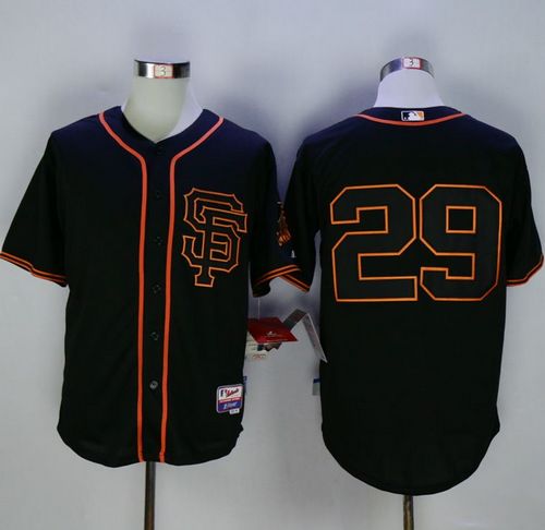 Giants #29 Jeff Samardzija Black Cool Base Stitched Jersey - Zenithce