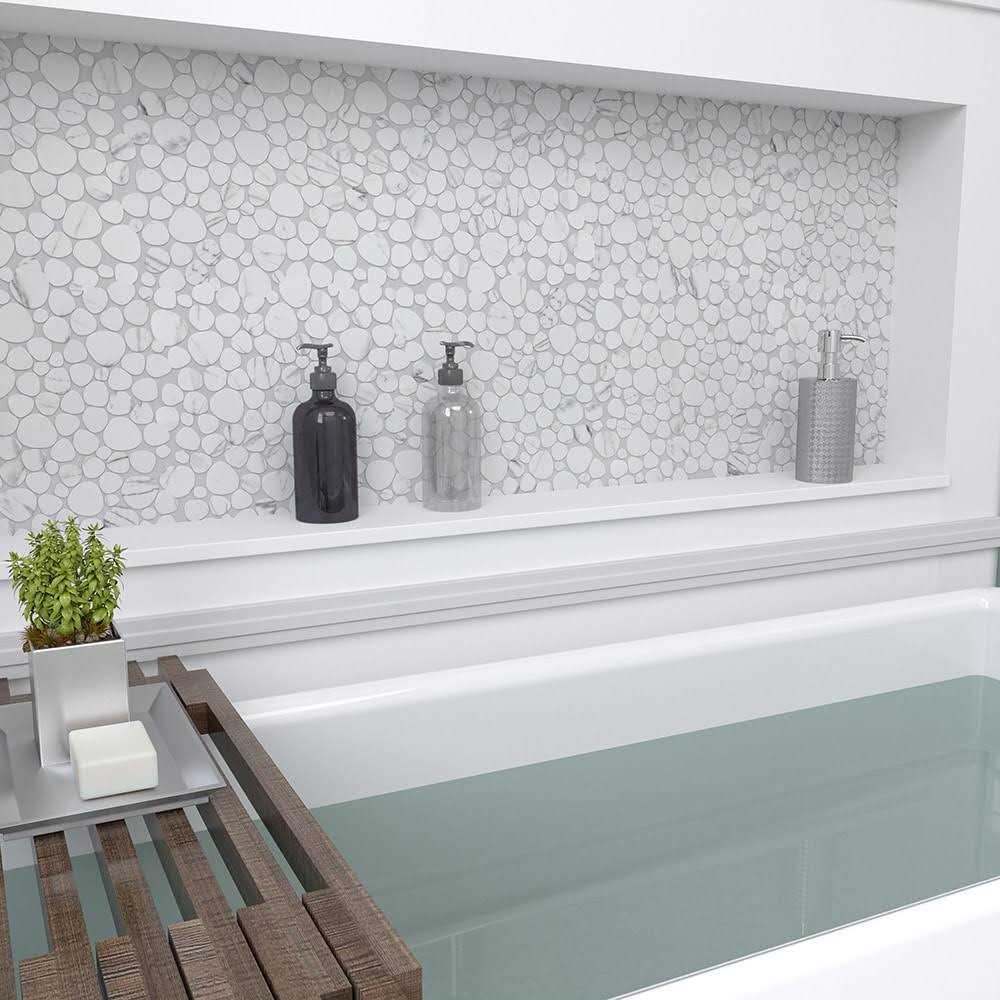 Elida Ceramica Sparkle Ocean Blue 12-in x 13-in Glossy Glass Linear Wall Tile - Zenithce