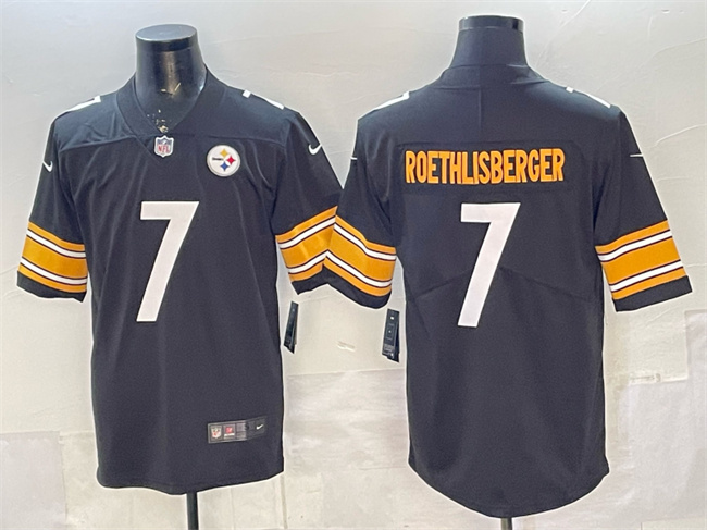Pisttburgn Steelers #7 Ben Roethlisberger Black Vapor Untouchable Limited Stitched Jersey - Zenithce
