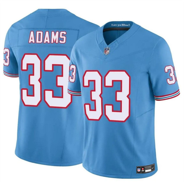 Tennessee Titans #33 Jamel Adams Blue 2024 F.U.S.E. Throwback Vapor Limited Stitched Jersey - Zenithce