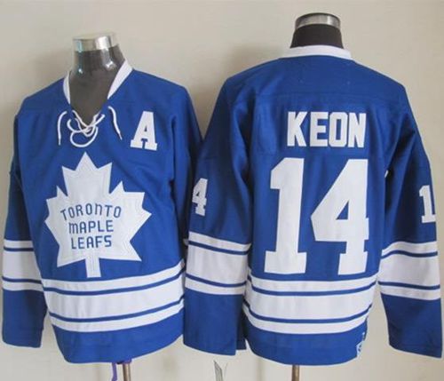 Maple Leafs #14 Dave Keon Blue CCM Throwback Third Stitched Jersey - Zenithce