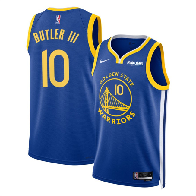 Golden State Warriors #10 Jimmy Bulter III Blue 2025 Icon Edition Stitched Jersey - Zenithce
