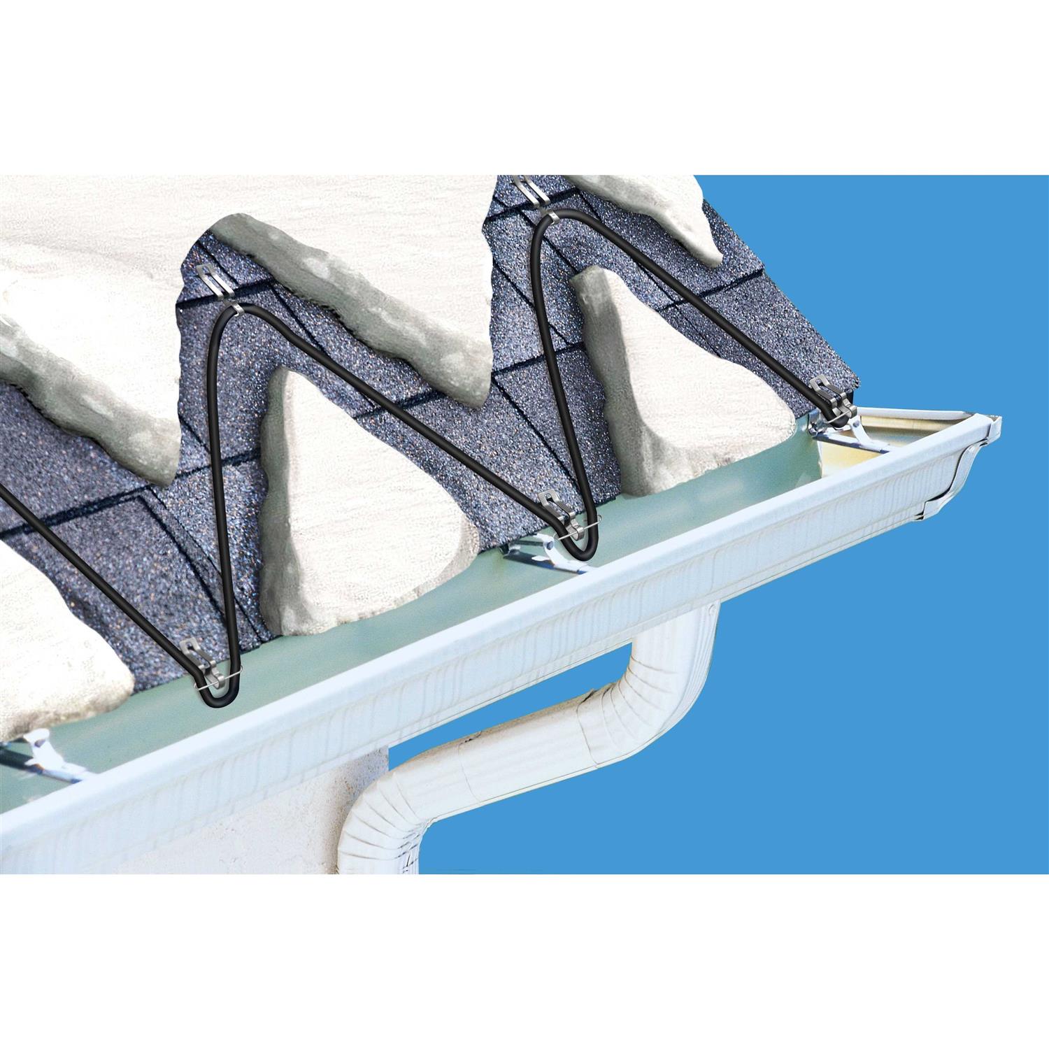 WarmlyYours Ice Shield Roof and Gutter Deicing Cable Kit - Zenithce