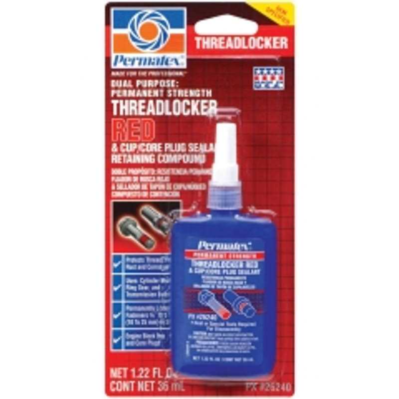 Permatex Red Threadlocker - Zenithce