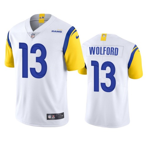 Los Angeles Rams #13 John Wolford White Vapor Untouchable Limited Stitched Football Jersey - Zenithce