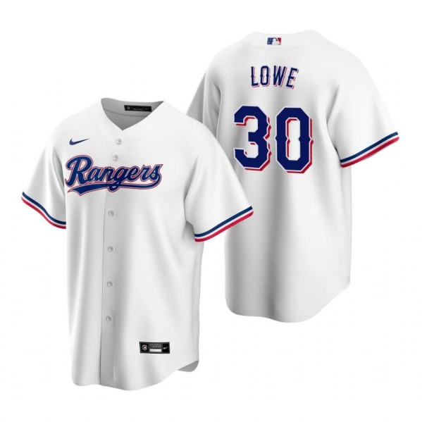 Texas Rangers #30 Nathaniel Lowe White Cool Base Stitched Jersey - Zenithce