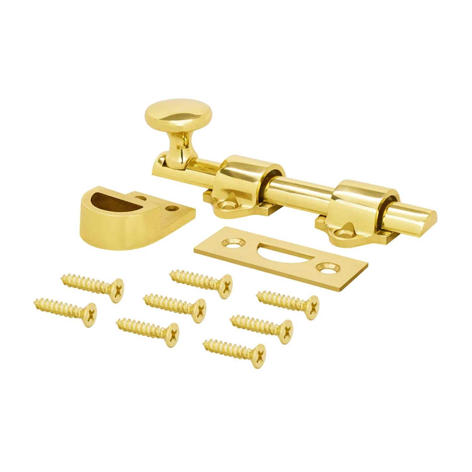 Nuk3y Heavy Duty Solid Brass Dutch Door Surface Bolt - Zenithce