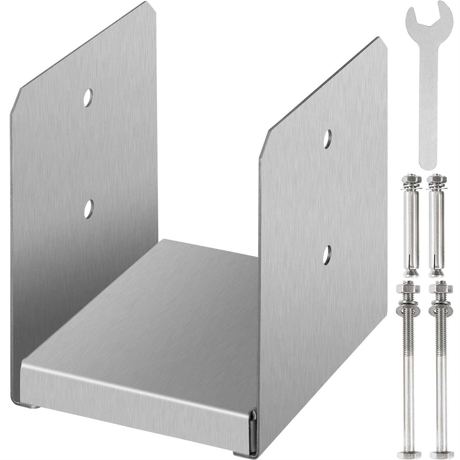 VEVOR Standoff Post Base Stainless Steel Adjustable Post Base Post Anchor with Fiber Drawing - Zenithce