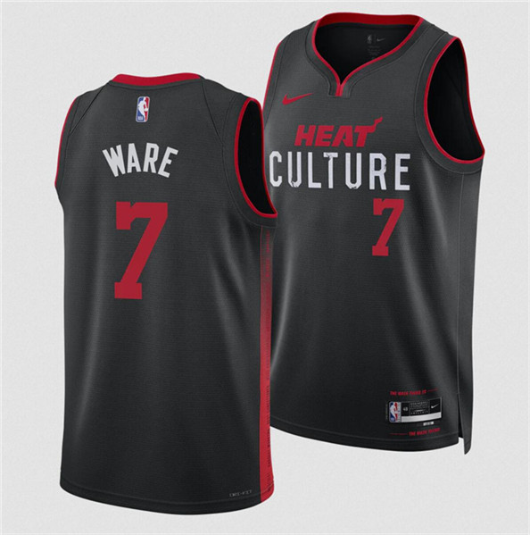 Miami Heat #7 Kel'el Were Black 2024 Draft City Edition Stitched Jersey - Zenithce