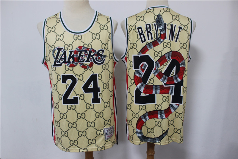 Los Angeles Lakers #24 Kobe Bryant Black Mamba Commemorative Hardwood Classics Soul Swingman Throwback Jersey - Zenithce