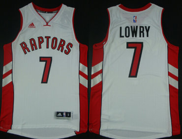 Toronto Raptors #7 Kyle Lowry Revolution 30 Swingman 2014 New White Jersey - Zenithce