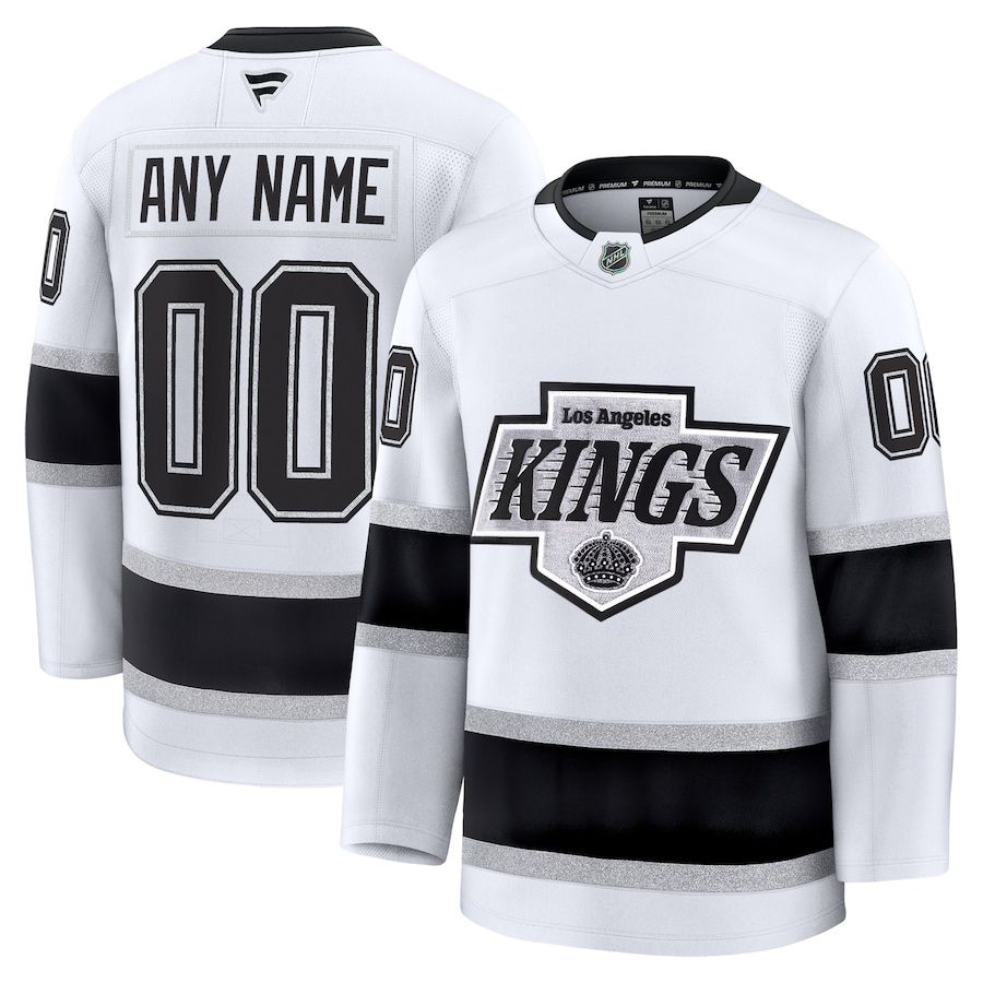 Los Angeles Kings Custom White 2024-25 Away Stitched Jersey - Zenithce