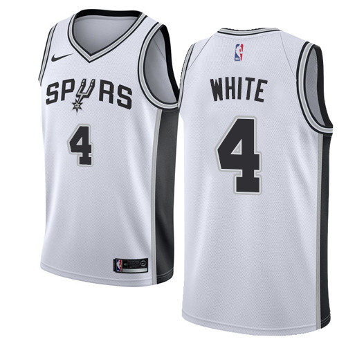 San Antonio Spurs #4 Derrick White White Swingman Association Edition Jersey - Zenithce