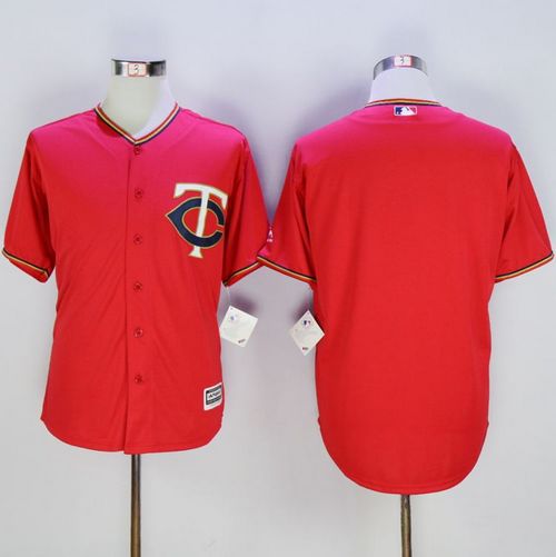 Twins Blank Red New Cool Base Stitched Jersey - Zenithce