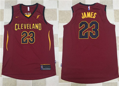 Cleveland Cavaliers #23 LeBron James Jersey 2017-18 New Season Wine Red Jersey - Zenithce