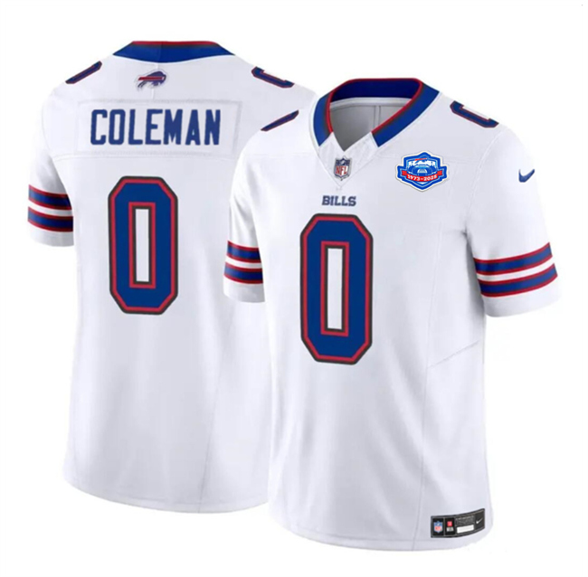 Buffalo Bills #0 Keon Coleman White 2025 F.U.S.E. With Farewell Patch Vapor Untouchable Limited Stitched Jersey - Zenithce