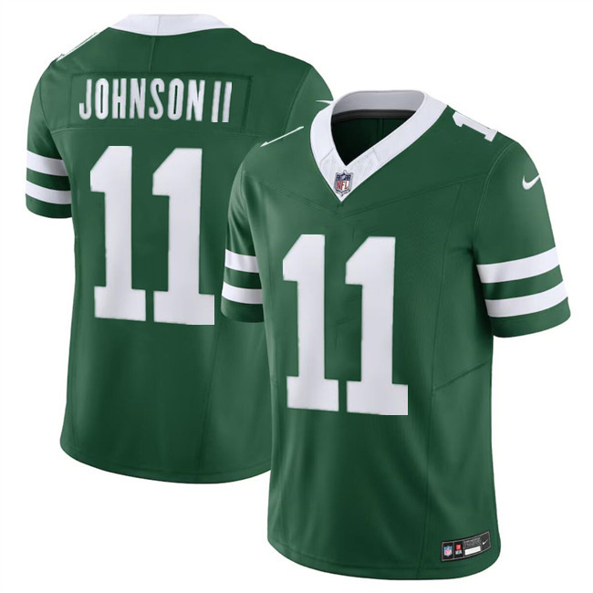 New York Jets #11 Jermaine Johnson Green 2023 F.U.S.E Throwback Limited Stitched Jersey - Zenithce
