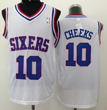 Philadelphia 76ers #10 Maurice Cheeks White Swingman Jersey - Zenithce