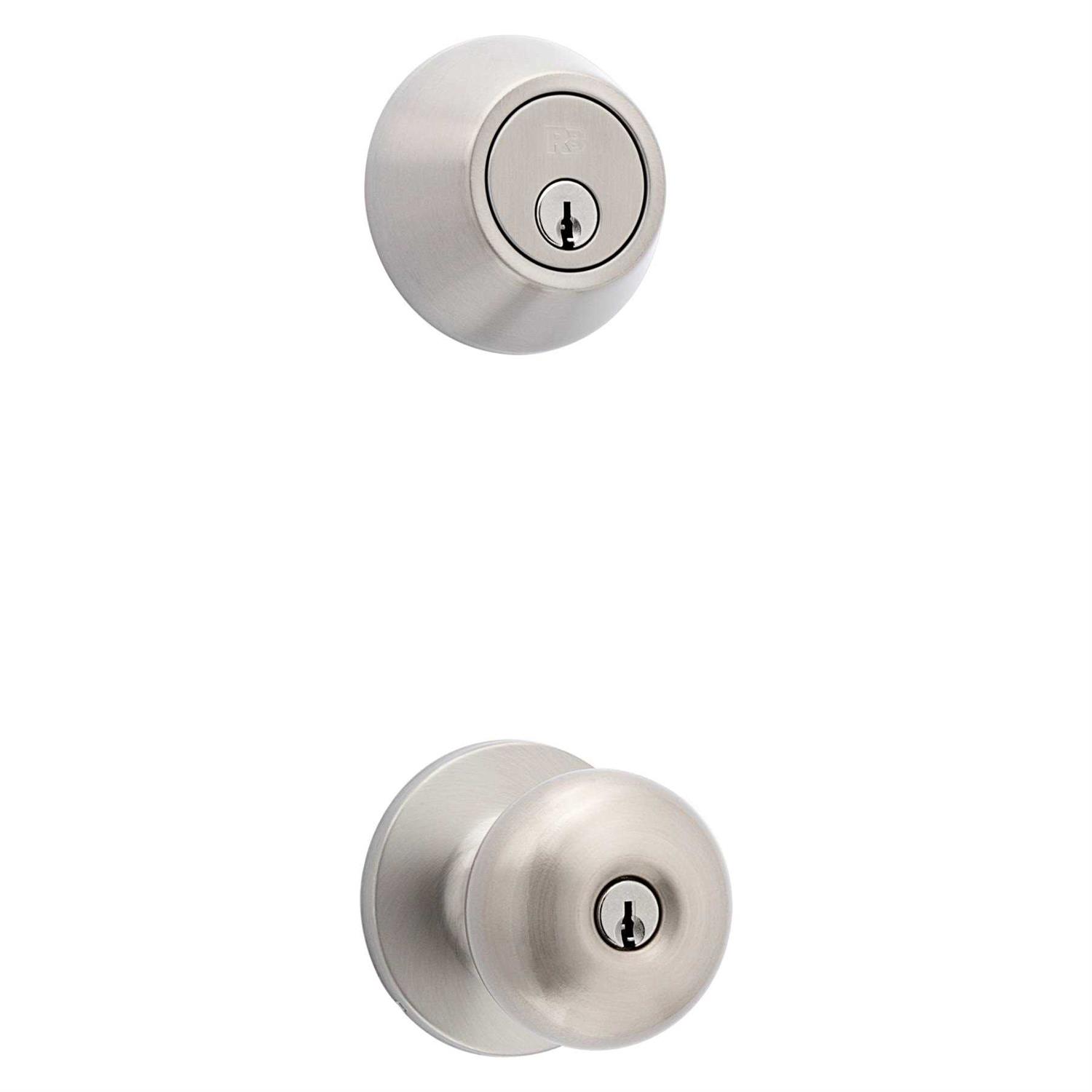 ReliaBilt Baron Single-cylinder deadbolt Keyed Entry Door Knob 93670 - Zenithce