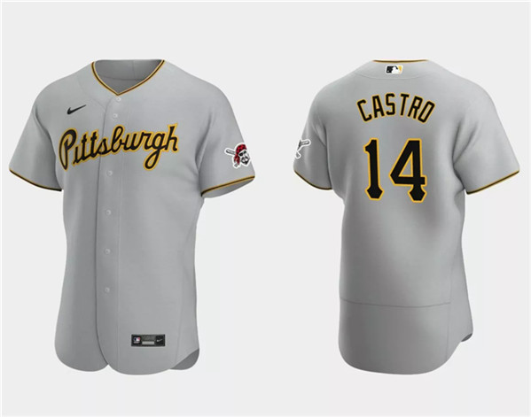 Pittsburgh Pirates #14 Rodolfo Castro Gray Flex Base Stitched Jersey - Zenithce