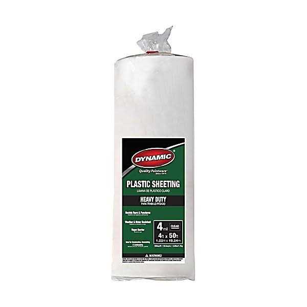 Dynamic 10 ft. x 100 ft. 2 mil Plastic Sheeting - Zenithce