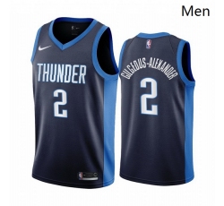 Oklahoma City Thunder 2 Shai Gilgeous Alexander Navy Swingman 2020 21 Earned Editi - Zenithce