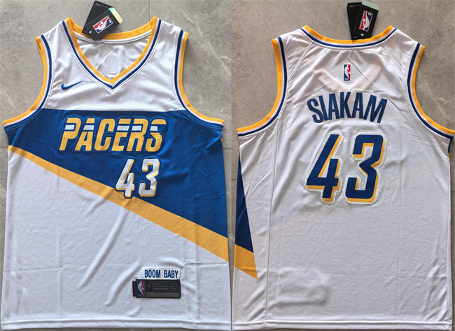 Indiana Pacers #43 Pascal Siakam White 2025-26 City Edition Stitched Jersey - Zenithce